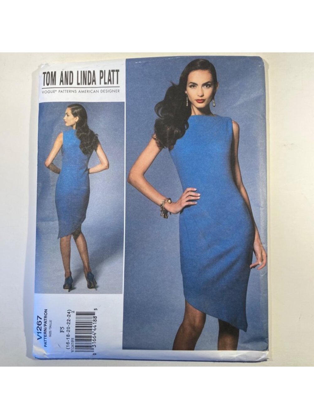 Vogue V1267 Sz 16-24 Tom & Linda Platt Designer Sheath Cocktail Dress Pattern UC